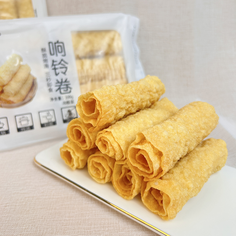 【到手5袋】许都农夫响铃卷 100g*5袋 酥脆滑嫩 三秒即食 吃法多样