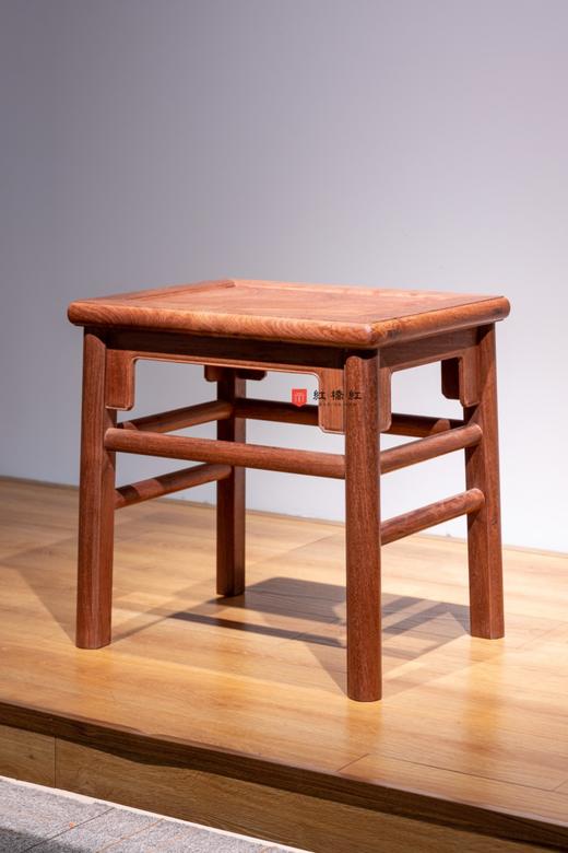 红桥红  家具严选  缅甸花梨（大果紫檀）【51 王款 大方凳】 商品图1