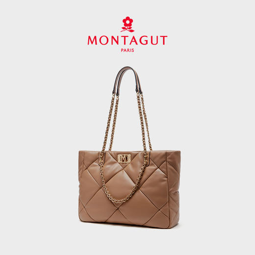 【巴黎情调】梦特娇包包女包新款大容量托特包菱格包链条包 商品图3