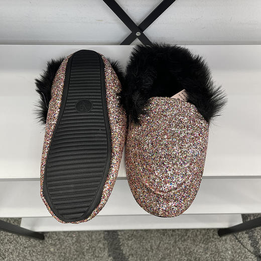 Victoria's Secret/维多利亚的秘密 女包头亮片加绒保暖拖鞋 商品图3