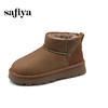 Safiya/索菲娅2024冬季厚底百搭短筒加绒加厚保暖雪地靴 SF4411A187 商品缩略图6