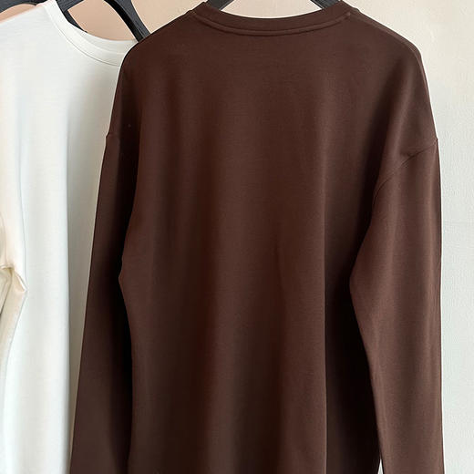 【顺丰包邮】40557 洛诗琳ins风极简廓形纯色宽松百搭T恤6809 商品图4