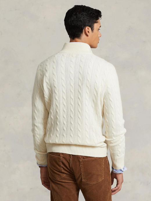 小马标 2024冬季新款 经典纽花 90%羊毛 高领半拉链套头针织衫 4色 PT-1177 商品图2