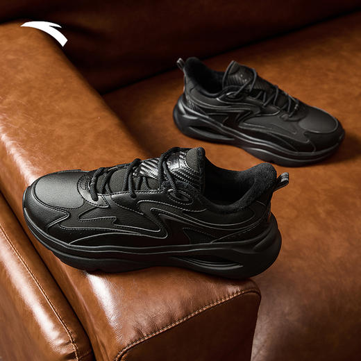 安踏潮拜5S丨软底舒适潮流休闲鞋男新款短绒运动鞋男鞋112448841 商品图3