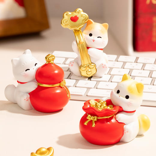 【故宫摆件】故宫猫新春装饰摆件对联春条福字过年新年春节本命年礼物 商品图5