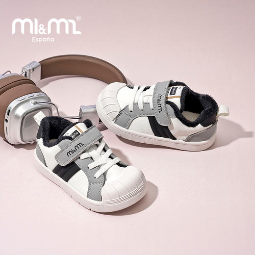M1&M2儿童童鞋斜纹绒板鞋M91844102 商品图7