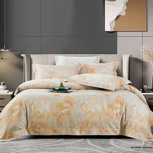 鑫缘 艾草阳绒印花四件套 DMH4418 商品图2