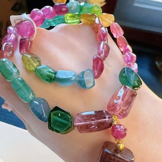 11mm多圈碧玺原石手链 商品图1