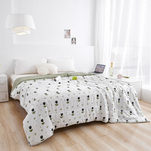 夏日清凉，柔软舒适的绵质印花夏被，限时特惠，赶快抢购！ 商品图1