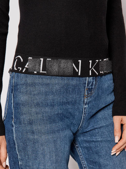 卡尔 2024冬季新款 女士 修身弹力半高领针织衫打底衫 特惠 C-225 商品图1