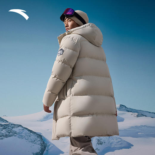 【M L 3XL断码】安踏冰甲羽绒丨中长款防风羽绒服男冬季防泼水棉服外套152517912【无货退款，介意勿拍】 商品图1