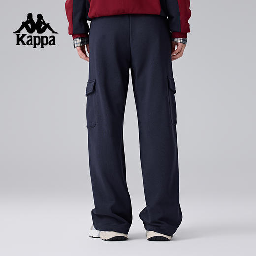 Kappa卡帕背靠背新款运动长裤弹力裤子针织休闲裤女款直筒工装裤K0F22AK04 商品图3