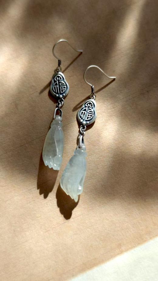 初雪·翡翠耳坠集【嘉石538】 商品图6