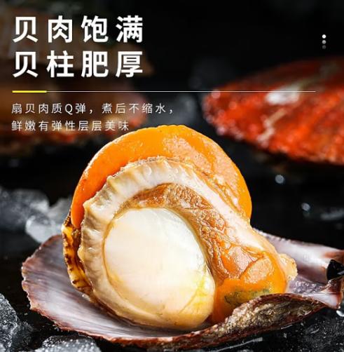 冷冻扇贝肉  250g/袋*3 （商） 商品图2