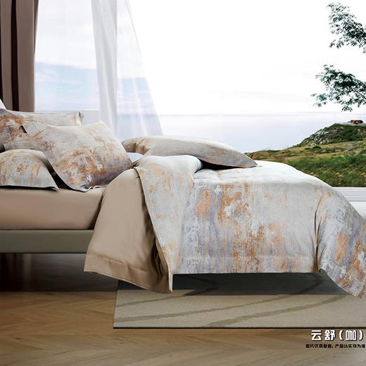 鑫缘 艾草阳绒印花四件套 DMH4418 商品图4