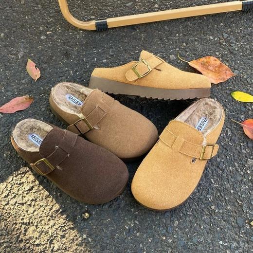 KAISER复古 加绒勃肯鞋 增高厚底 多款 保暖修饰腿型 商品图12