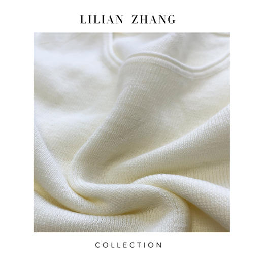 LILIAN ZHANG 秋冬定制—扬子纱、圆领长袖羊毛套衫打底衫  2408006 商品图4