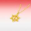 周六福5G计价黄金雪花铃链坠圣诞节新品女款项链节日礼物 商品缩略图3