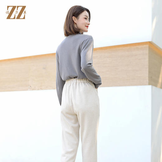 佐尔美气质百搭高领100%绵羊毛羊毛衫女E14MS25 商品图3