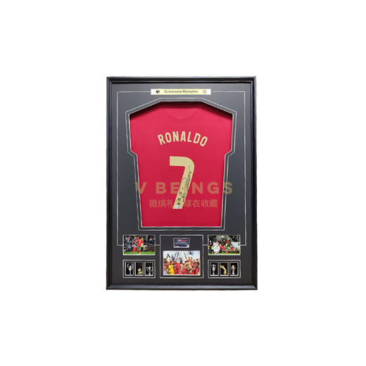 收藏系列 C罗 葡萄牙队7号 2020欧洲杯 亲笔签名球衣 商品图0