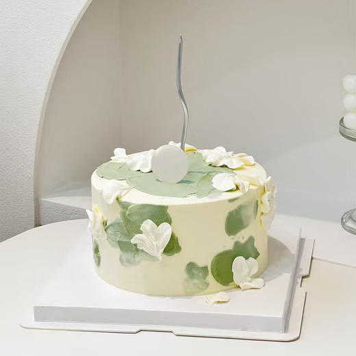 L046（绿抹块&白裱花） 商品图0