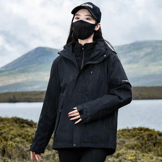 国标GB32614冲锋衣！2024新款男女防风防水三合一外套运动户外秋冬登山服男款！ 商品图1