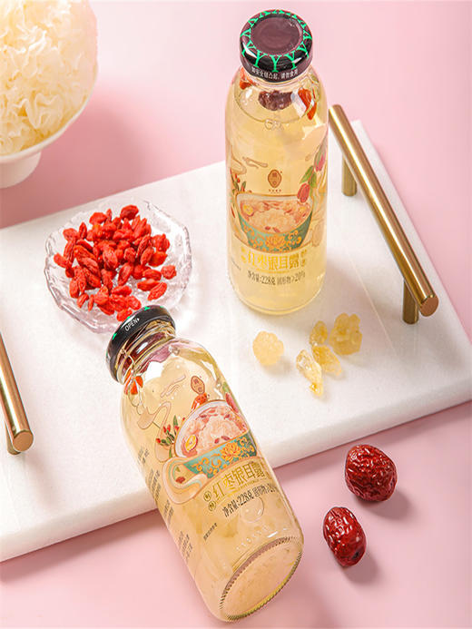 圃也家红枣银耳露0脂肪即食红枣枸杞银耳羹速食早餐白木耳银耳汤1368g 商品图3