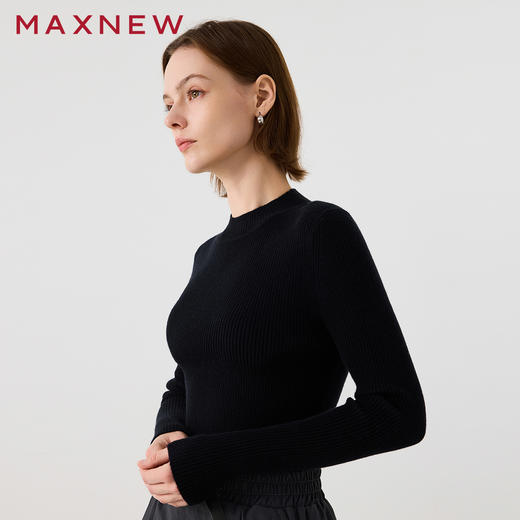 【毛衫】半高领修身毛衫1N4222502 商品图1