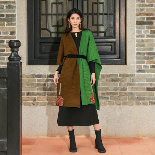 【爆款围巾】相思引绣花毛线围巾 | 冬季加厚保暖 | 现货加急发 商品图2