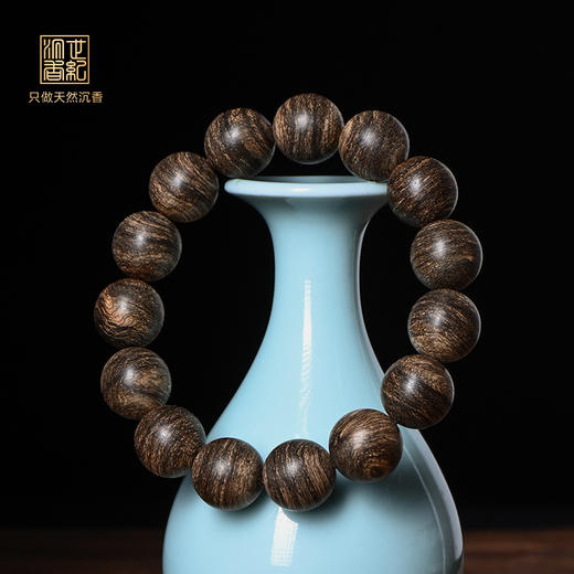 天然都蓬沉香/九分沉/14.8mm*15颗/21克/SP7869 商品图0