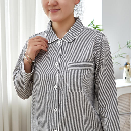 无*良品同款 情侣款水洗棉长袖家居服套装 商品图10