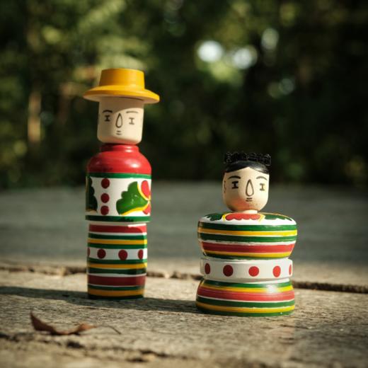 木旋玩具 手工传统木质益智玩具 西游记虎头棒槌中国娃娃送礼自用 商品图5