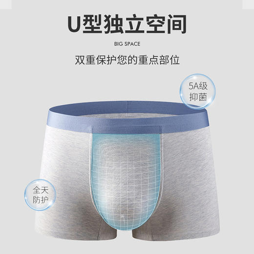 新疆长绒棉男士内裤  纯棉无痕内裤 60支A类婴儿棉 精品内裤独立无菌包装 商品图3