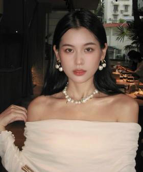 H方 珍珠车厘子项链