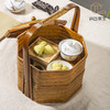 手工竹编楚湘双层提盒 商品缩略图1