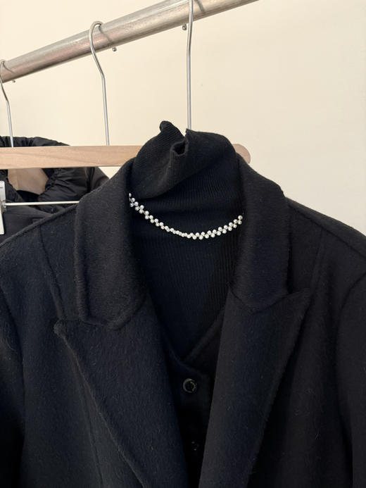 高级感假两件羊毛大衣 商品图5