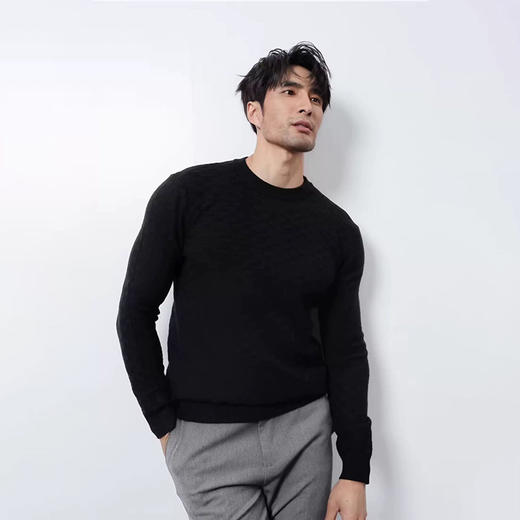 【LV同款】LPIUTY美利奴羊毛棋盘格男士羊毛衫C12TJ-99991（下单3-7天发货） 商品图5