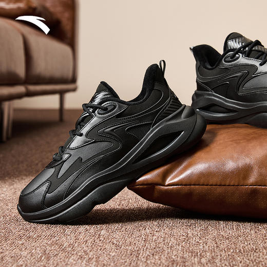 安踏潮拜5S丨软底舒适潮流休闲鞋男新款短绒运动鞋男鞋112448841 商品图1