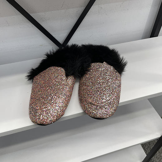 Victoria's Secret/维多利亚的秘密 女包头亮片加绒保暖拖鞋 商品图2