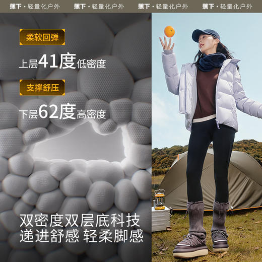 【上新！】女士户外保暖气绒拖鞋CL80724女士保暖针织腿套SF81024 商品图3