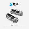 ANNIL/安奈儿宝宝公主鞋春季洋气新款水晶小皮鞋软底耐磨儿童鞋HM4301061 商品缩略图0