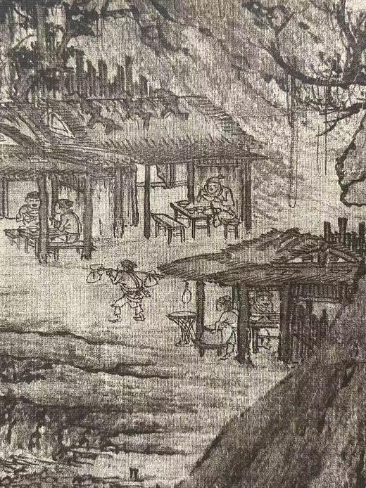 特别推荐：《宋 李成 萧寺晴峦图》全画尺寸为190cm60×，画心尺寸为纵111.4CM*56CM。售价228元 商品图5