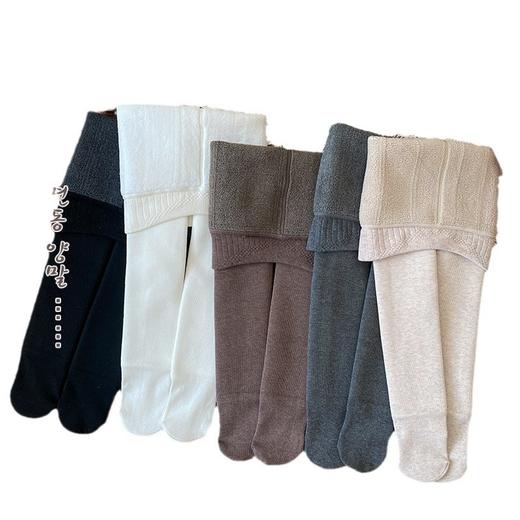 【品牌直发】【女童冬款加绒加厚の连裤袜~】女童打底裤 加绒加厚 秋冬保暖一体裤 棉质竖条纹 儿童九分踩脚连裤袜-QQ 商品图4