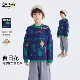儿童抽象花草系列毛衣 PDMY2436