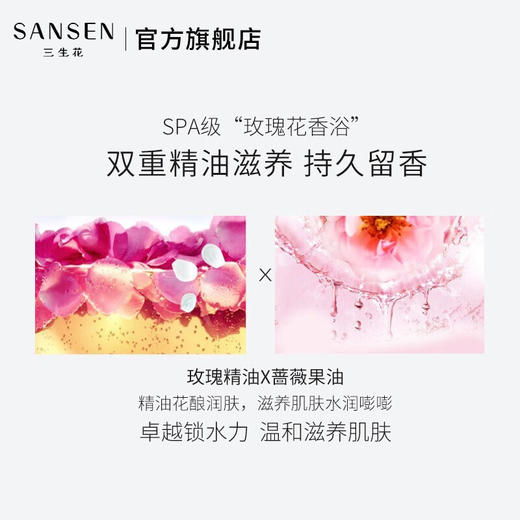 三生花  精油香氛洗沐组合  去屑洗发露+玫瑰沐浴露   SSH-0071 商品图4