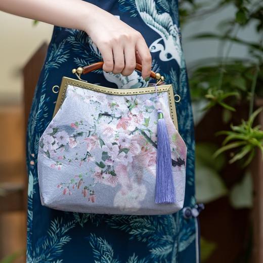 手提包斜跨晚宴包，复古女包手工口金包旗袍ST005A 商品图0