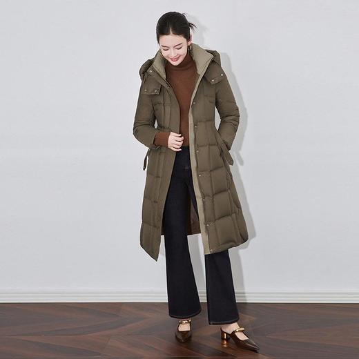 【高货wl】全新升级【铂金会员735/天猫999/差价264】(01014) 洛诗琳时尚撞色白鸭绒羽绒服女冬连帽加厚保暖上衣外套 商品图3