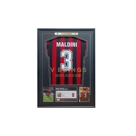 收藏系列 马尔蒂尼 AC米兰队3号 亲笔签名球衣 