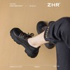 ZHR则则真皮加绒小皮鞋女厚底百搭英伦风乐福鞋增高鞋子冬季单鞋 商品缩略图5