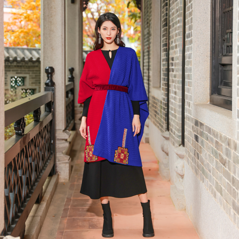 【爆款围巾】相思引绣花毛线围巾 | 冬季加厚保暖 | 现货加急发